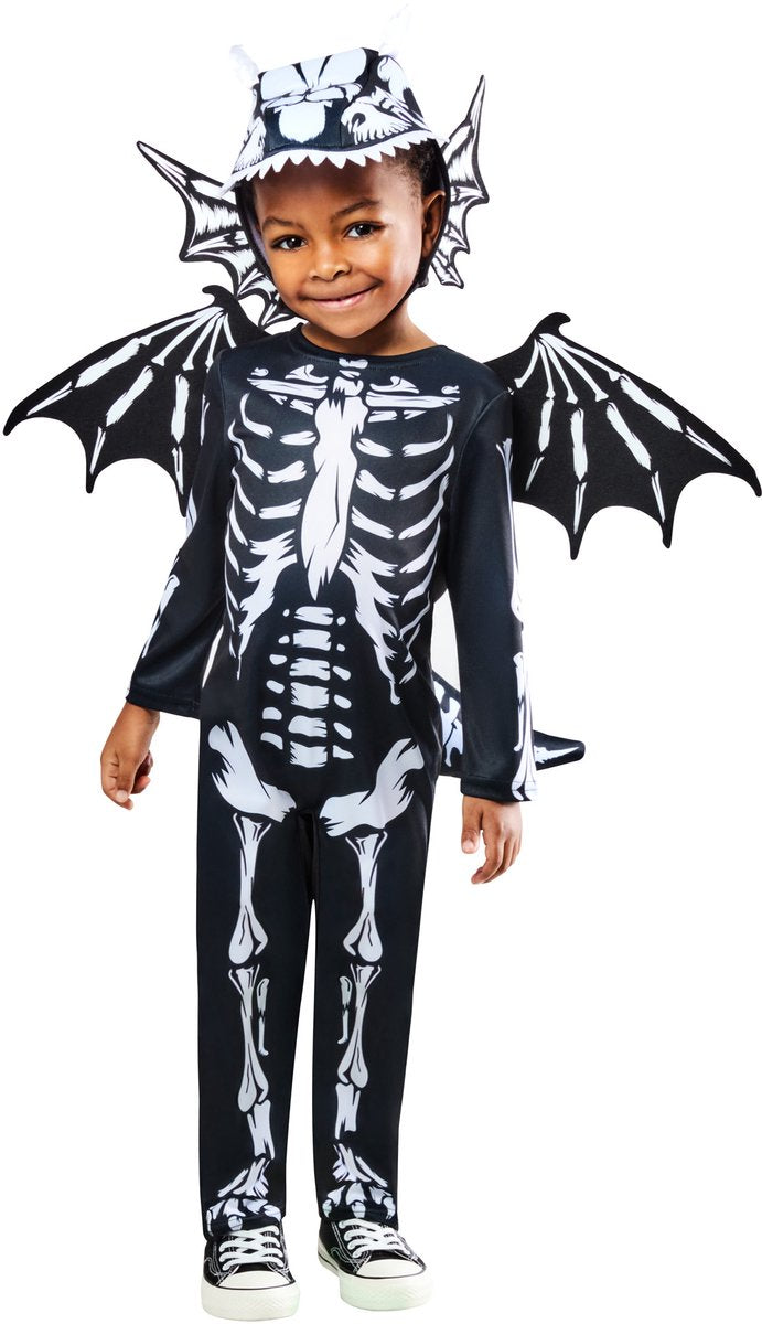 Rubies Skelett-Drachen-Kinderkostüm – Größe 5–6 Jahre