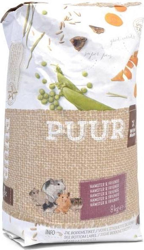Witte molen - knaagdierenvoer - knaagdier - puur hamster friends 8kg - 1st