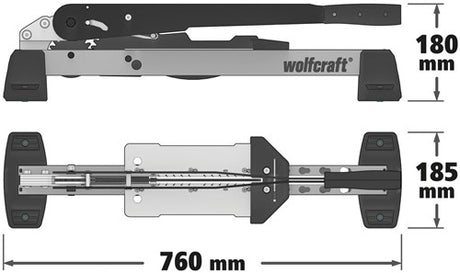 Wolfcraft – Laminatschneider – VLC 1000 – bis zu 14 mm dickes Laminat – PVC-Vinyl-Laminatschneider – 10 Jahre Garantie – 6940000
