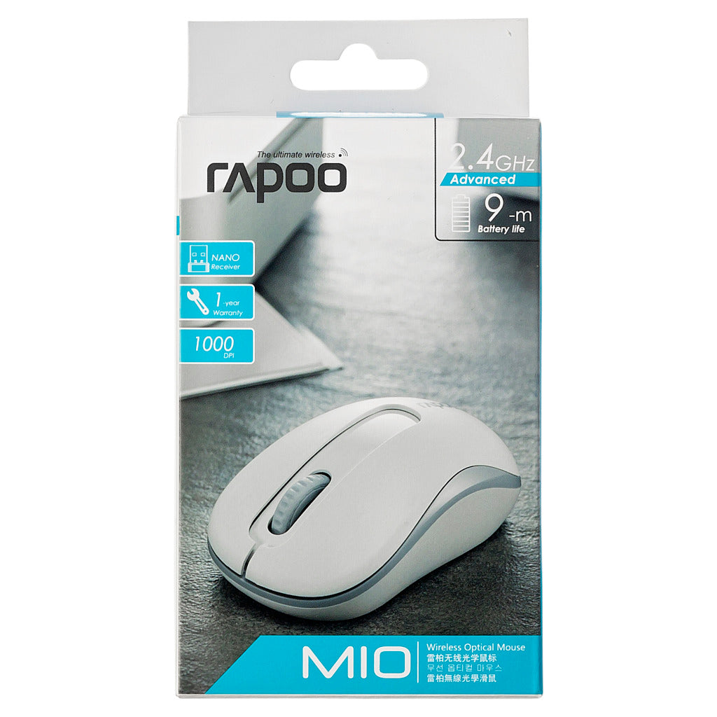 Rapoo Maus opt. 2,4 GHz weiß M10