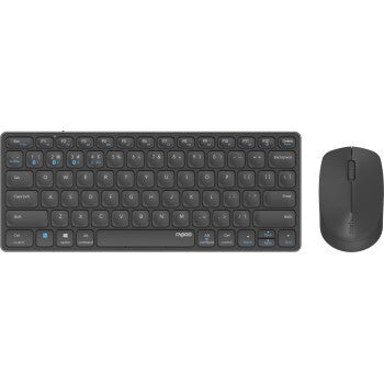 Rapoo 9600m Wireless Multimode Blade Combo TKL Tastatur-Maus-Set, DNK GR QWERTY US