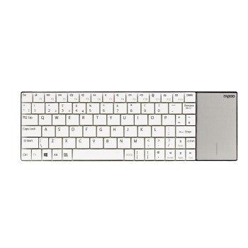 Rapoo E2710 2,4 GHz kabellose, ultraschlanke Multimedia-Tastatur mit Benutzeroberfläche, Weiß
