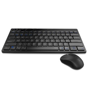Rapoo Wireless Combo Set Tastatur und Maus Multimode 8000 m schwarz QWERTY US
