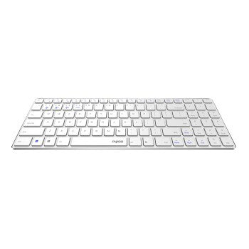 Rapoo 9300 m Multimode-Wireless-Ultra-Slim-Desktop-Combo-Set, QWERTZ, Weiß