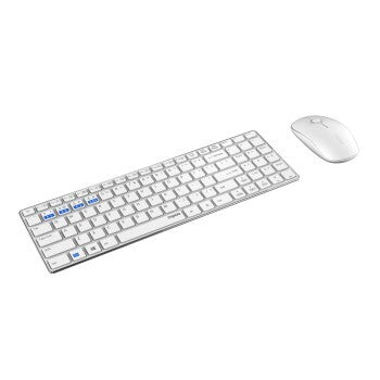 Rapoo 9300 m Multimode-Wireless-Ultra-Slim-Desktop-Combo-Set, QWERTZ, Weiß