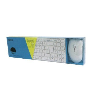 Rapoo 9300 m Multimode-Wireless-Ultra-Slim-Desktop-Combo-Set, QWERTZ, Weiß