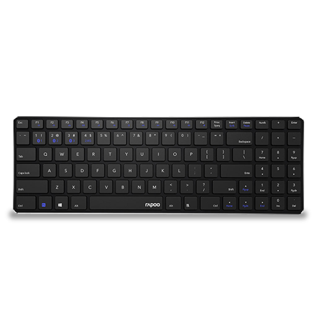 Rapoo rapoo toetsenbord mm slim zwart e9100m