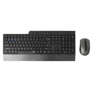 Rapoo 8200t Multimode Wireless Desktop Combo Set Schwarz QWERTY US