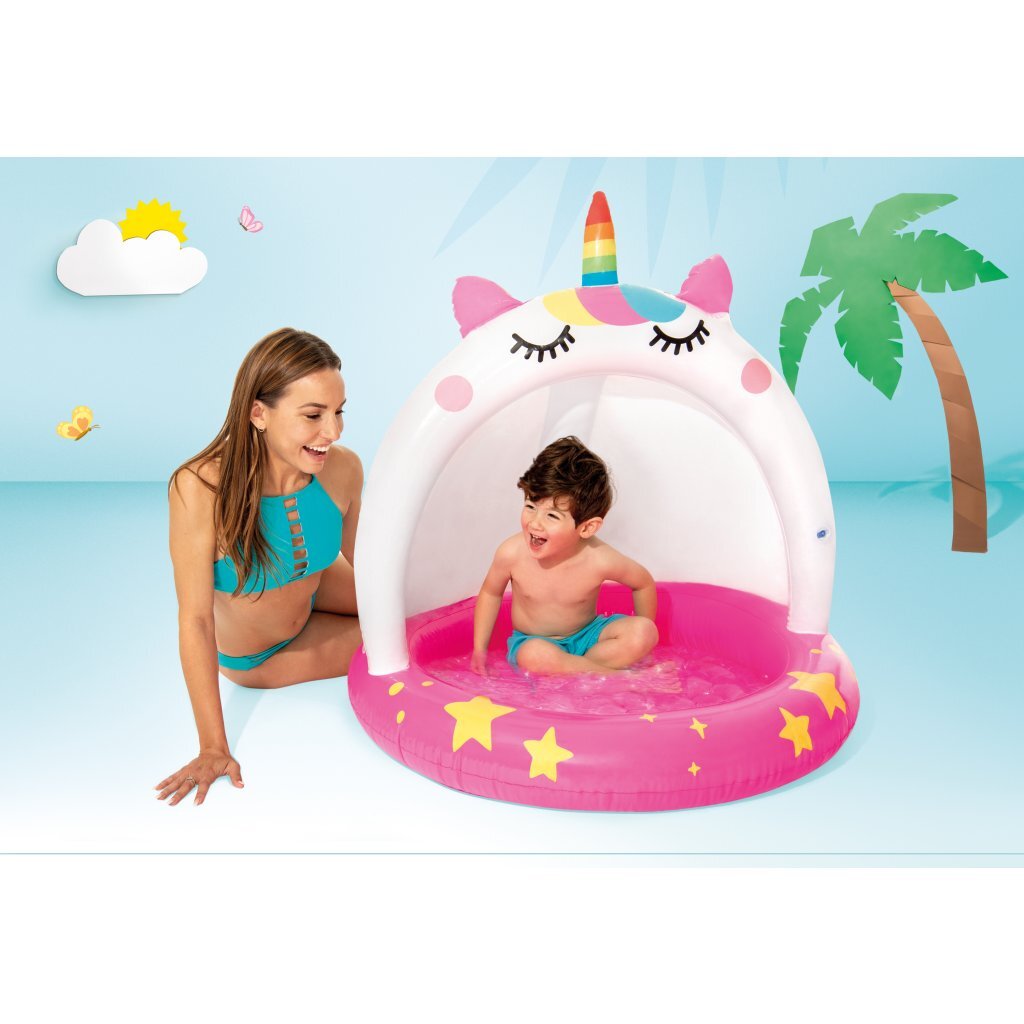 INTEX 58438NP Collezione set bagnata Caticorn Baby Swimming Pool 102x102 cm