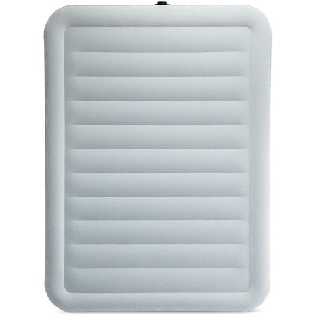 Intex 64824nd Queen Trend Premium Comfort 2-Personen-Luftmatratze 203x152x46 cm + integrierte Pumpe grau