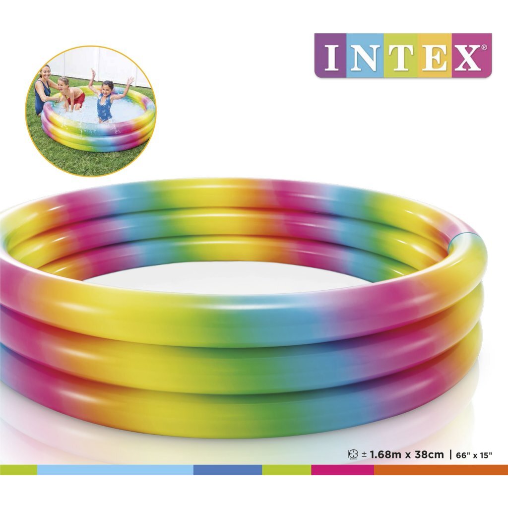 Intex inflatable swimming pool Rainbow Ombre