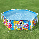 BESTWAY CHILDY SWIPHING Pool Stahlprofi UV Oben über den Boden 183x51 cm