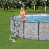 BESTWAY Schwimmbad Leiter Flowclear mit 4 Stufen 122 cm