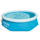 Bestway Swimming Pool Uppblåsbar snabbuppsättning runt 244x66 cm 57265