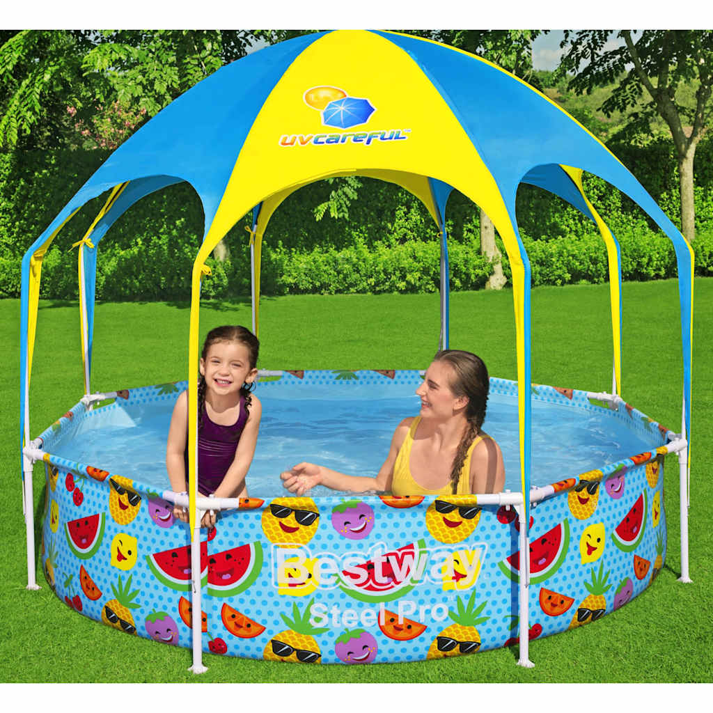 BESTWAY CHEUPS SWIPHING Pool Stahl UV uv über dem Boden 244x51 cm vorsichtig