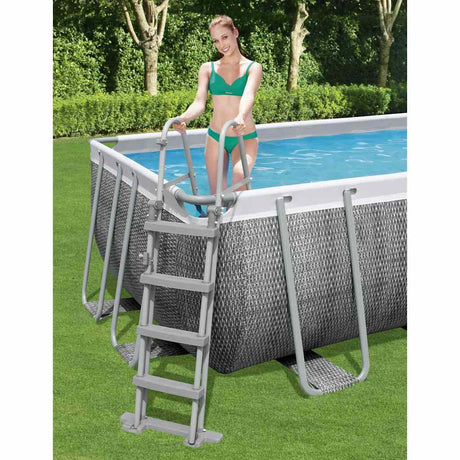 BESTWAY Schwimmbad Leiter Flowclear mit 4 Stufen 122 cm