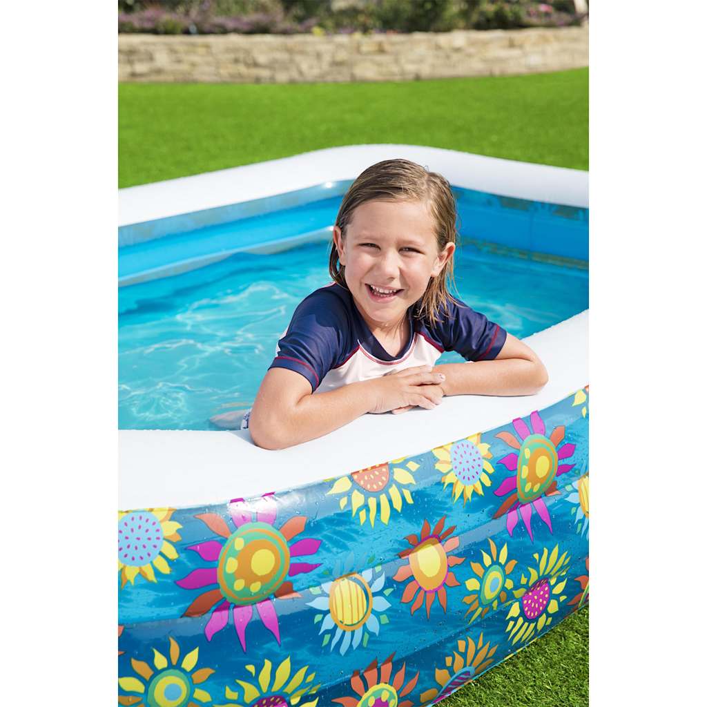 BESTWAY CHEUPS SWIPING POOL Blasbar 229x152x56 cm Blau