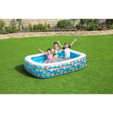 BESTWAY CHEUPS SWIPING POOL Blasbar 229x152x56 cm Blau