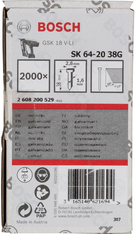 Bosch Nagel sk64-20 38g