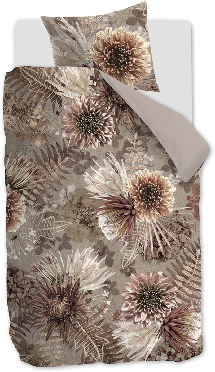 Riviera maison rivièra maison - protea dekbedovertrek - eenpersoons - 140x200 220 cm - zand