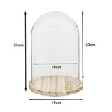 Clayre Eef Glasglocke 6gl2169 transparent 17x25 cm