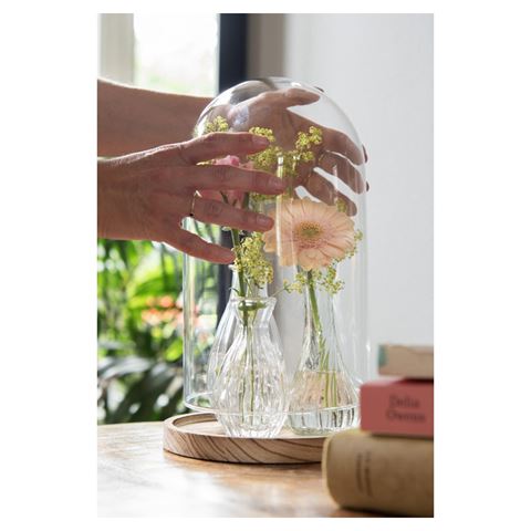 Clayre Eef Glasglocke 6gl2170 transparent 18x28 cm