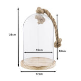 Clayre Eef Glasglocke 6gl2222 transparent 17x29 cm