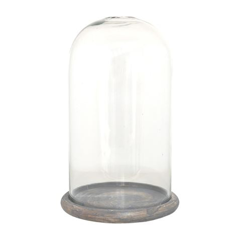 Clayre Eef Glasglocke 6gl3536 transparent 17x29 cm