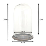 Clayre Eef Glasglocke 6gl3536 transparent 17x29 cm
