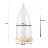 Clayre Eef Glasglocke 6gl3006 transparent 19x41 cm