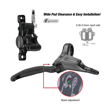 Tektro Disc Bremset Set Hydro Links HD-T386 1800 mm