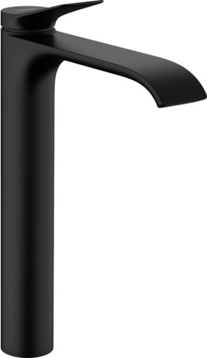 Hansgrohe vivenis – Waschtisch-Mischbatterie – Einhebelbedienung – ohne Ablaufgarnitur – Größe 210 mm – schwenkbarer Auslauf – mattschwarz