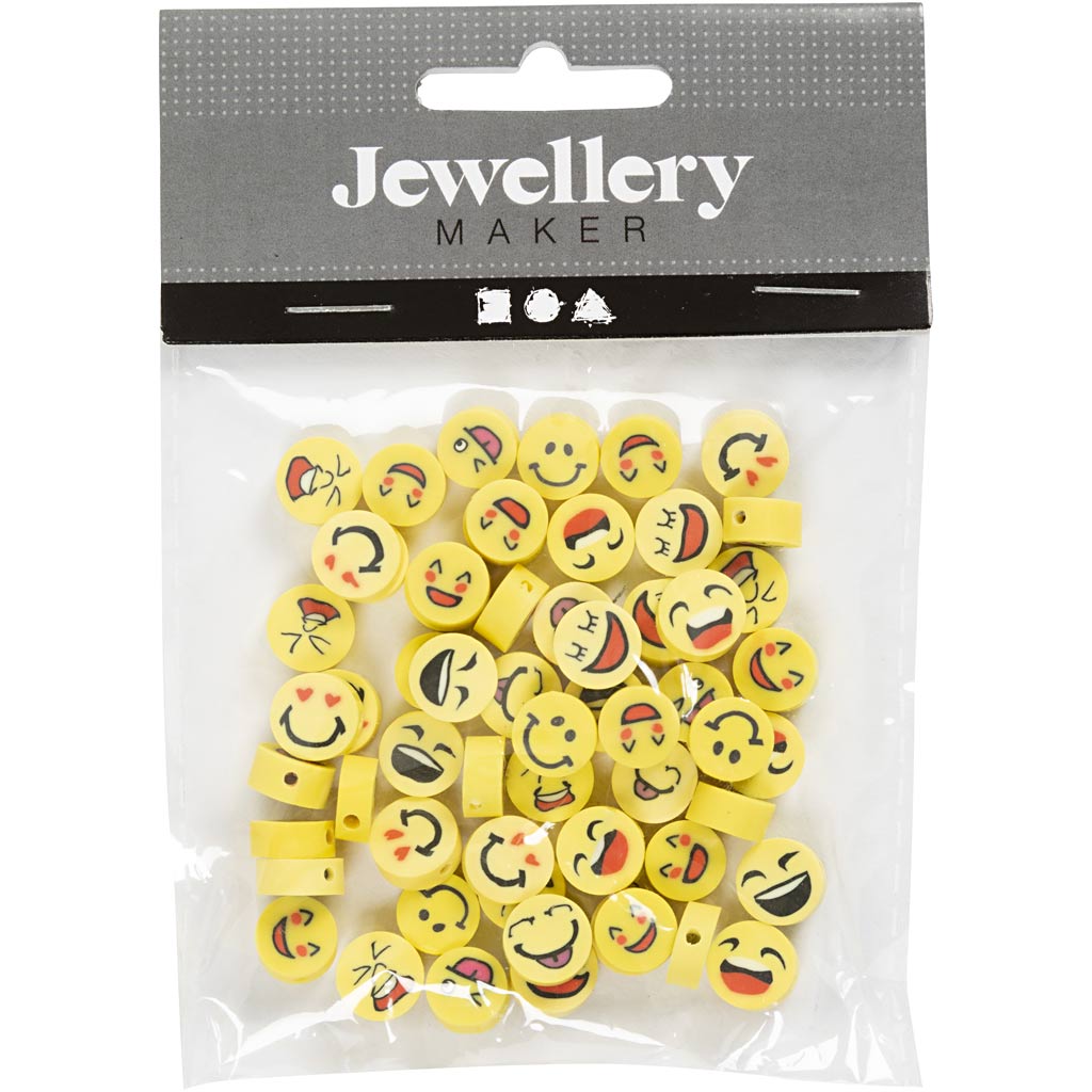 Creativ Company Figur Perlen Smiley, 60st.