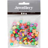 Creativ Company Figurenperlen, Obst, D 10 mm, Lochgröße 1,5 mm, ca. 60 Stück, 60 Stück 1 Karton