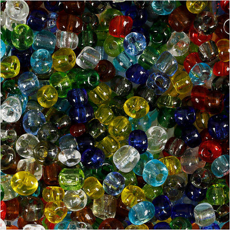 Kreativfirma Rocailles Transparentes Glas, 130 Gramm