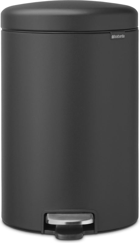 Brabantia Newicon Abfallbehälter – 20 Liter – Mineral Infinite Grey