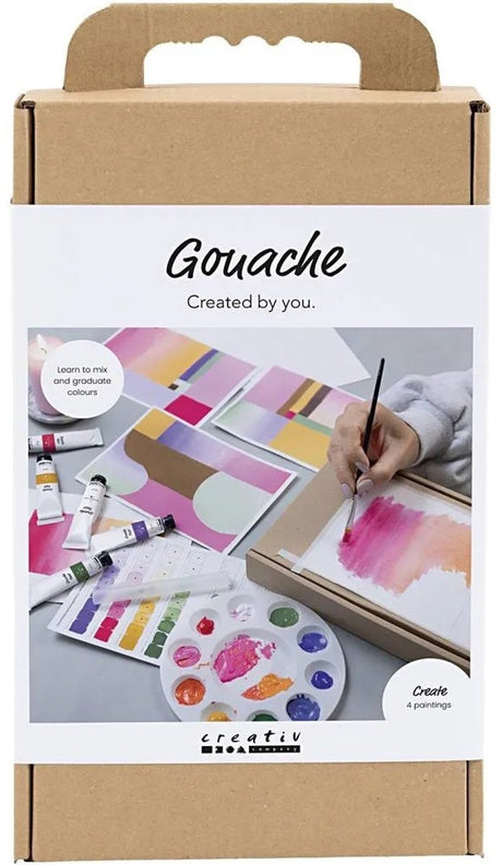 Creativ Company Hobby-Set Gouache, Gemälde, verschiedene Farben, 1 Box