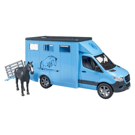 Bruder Mercedes Benz Sprinter Tiertransport mit Pferd