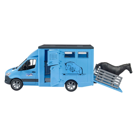 Bruder Mercedes Benz Sprinter Tiertransport mit Pferd