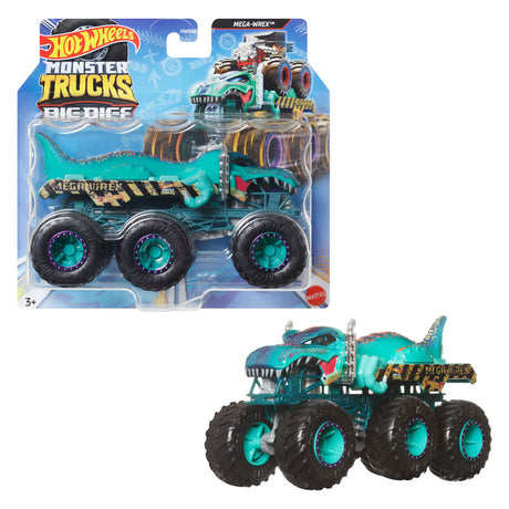 Hot-Wheels-Monstertrucks-Monstertrucks-Reihe mit großen Installationen