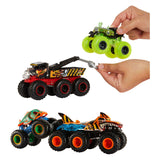 Hot-Wheels-Monstertrucks-Monstertrucks-Reihe mit großen Installationen