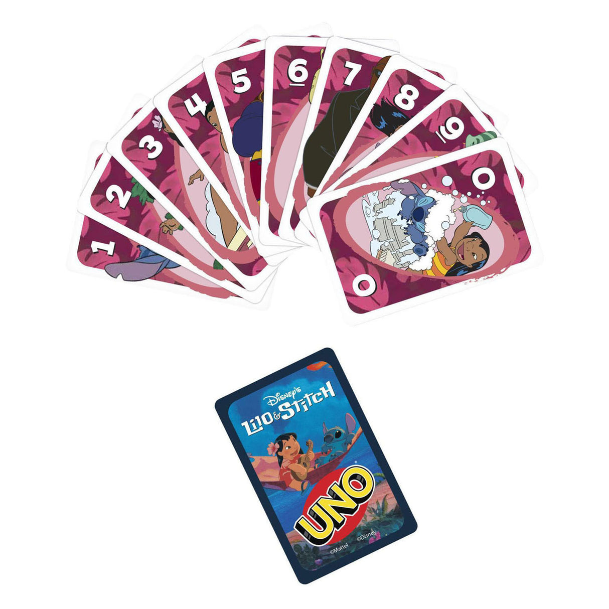 Mattel Uno Disney Lilo und Stitch Kartenspiel