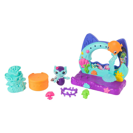 Gabbys Puppenhaus, Gabbys Puppenhaus, der Film – Aquarium-Balkon-Spielset mit Meerjungfrau-Katze