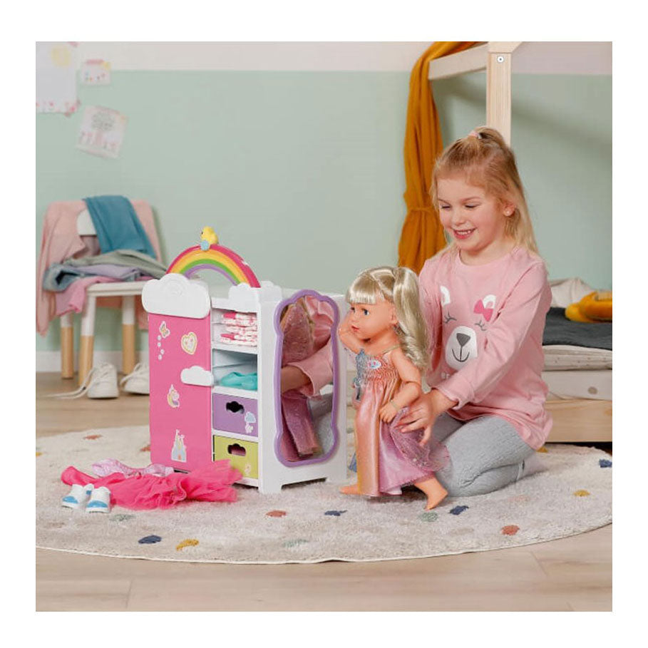 Baby Born Regenbogen-Garderobe