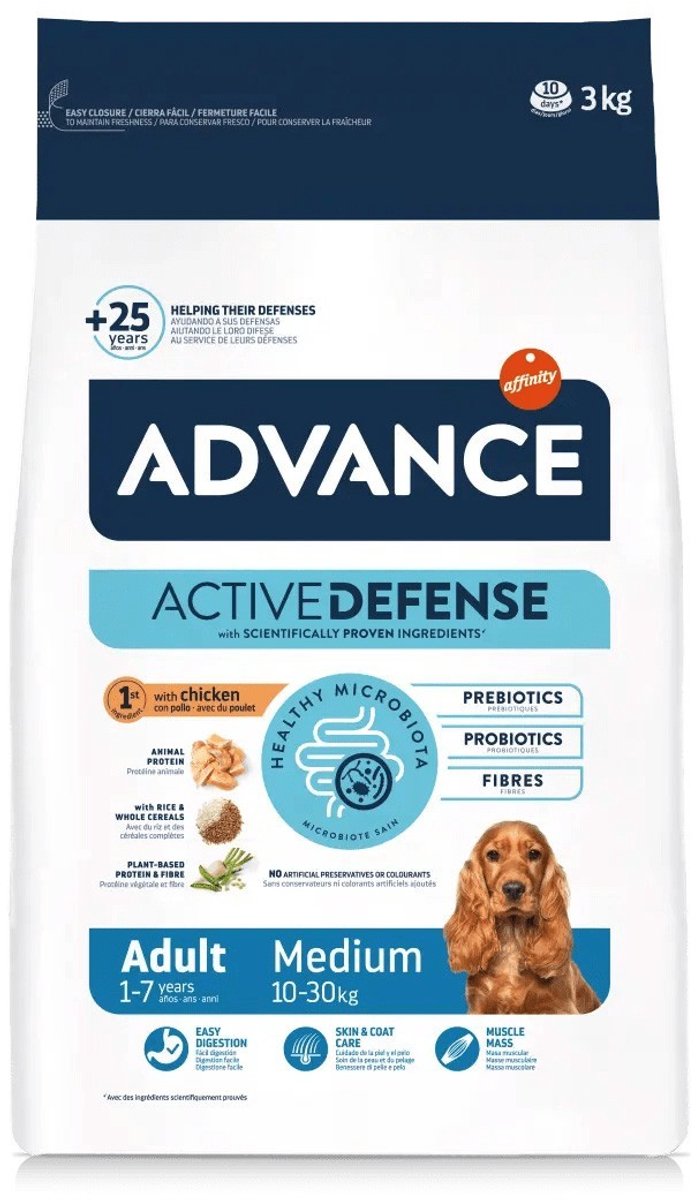 Advance – Hundefutter für mittelgroße Erwachsene – 3 kg