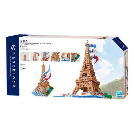 Bandai – Nanoblock – Eiffelturm Deluxe – Minifigur aus Ziegelsteinen, 2500 Teile – Bausatz, Montagemodell, Denkmäler, Paris – Bausatz, Spielzeug für Kinder ab 12 Jahren und Teenager, Erwachsene – NBC057