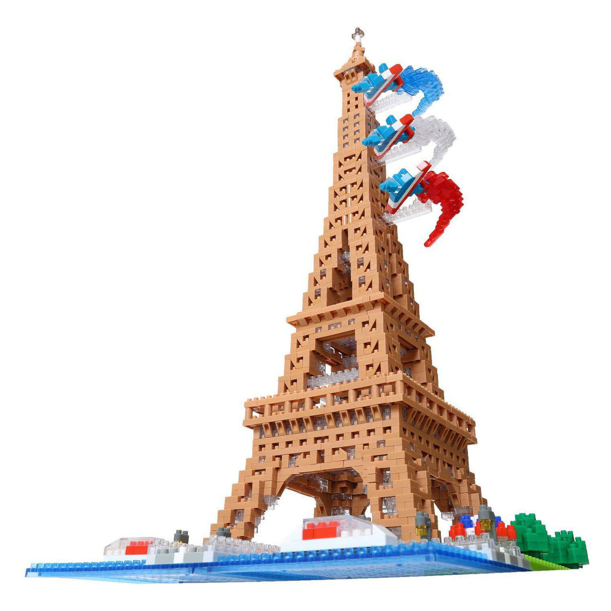 Bandai – Nanoblock – Eiffelturm Deluxe – Minifigur aus Ziegelsteinen, 2500 Teile – Bausatz, Montagemodell, Denkmäler, Paris – Bausatz, Spielzeug für Kinder ab 12 Jahren und Teenager, Erwachsene – NBC057