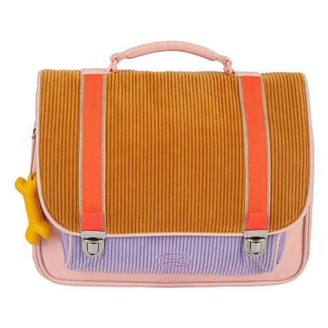 Stones and bones corduroy honey lavender cassis boekentas
