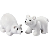 Creativ Company Miniaturfiguren, H: 30 mm, L: 45 mm, weiß, 2 Stück 1 Box