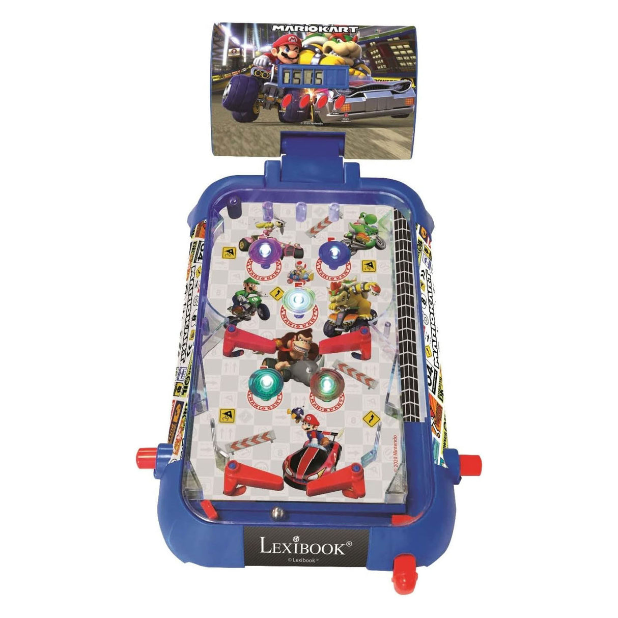 Lexibook Mario Kart elektronischer Tisch-Flipper mit tollem Design, Sounds, Beleuchtung und digitalen Partituren, um alleine zu spielen oder Ihre Freunde herauszufordern.